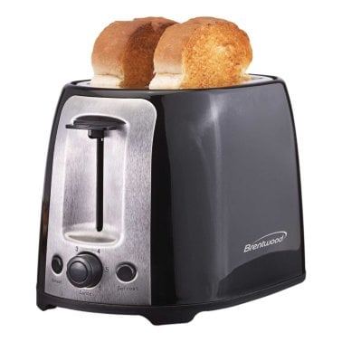 Brentwood® 2-Slice Cool-Touch Toaster with Extra-Wide Slots (Black)