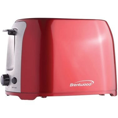 Brentwood® 2-Slice Cool-Touch Toaster with Extra-Wide Slots (Red)