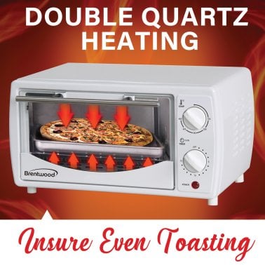 Brentwood® 4-Slice Toaster Oven (White)