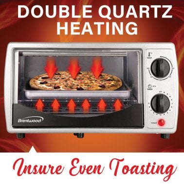 Brentwood® 4-Slice Toaster Oven (Black)