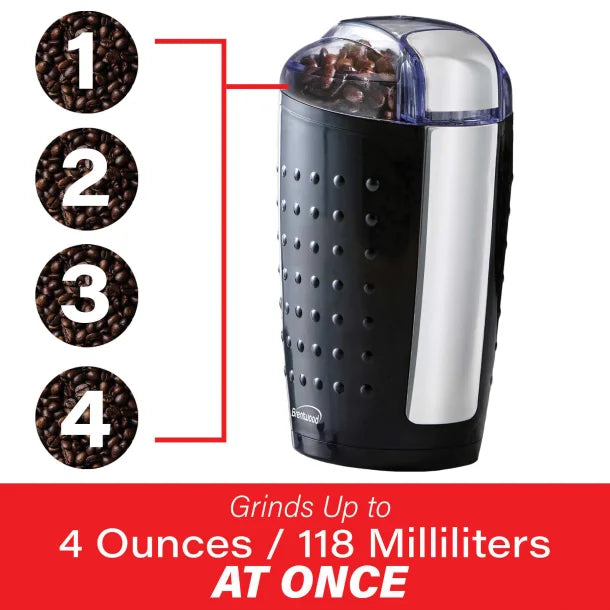 Brentwood® 4-Oz. Coffee and Spice Grinder (Black)