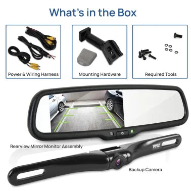 Pyle® Rearview Backup Parking Assist Camera & Display Monitor System