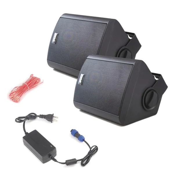 Pyle® 5.25" Indoor/Outdoor Wall-Mount Bluetooth® Speaker System (Black)