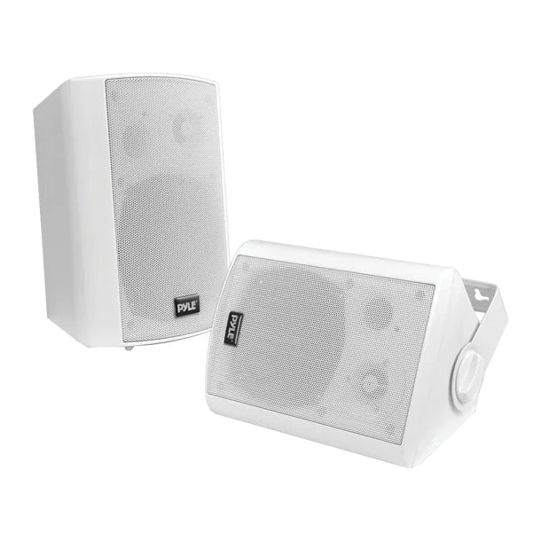 Pyle® PDWR61BTWT 60-Watt-Continuous-Power Indoor/Outdoor Wall-Mount Bluetooth® Speaker Set, White, 2 Count