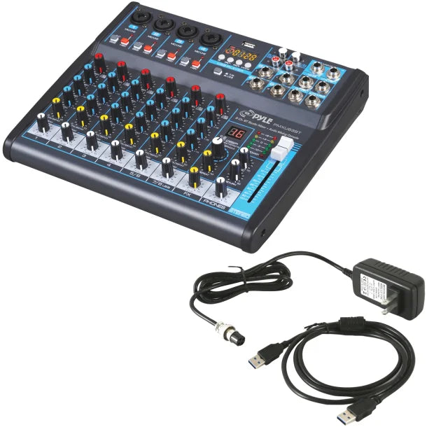 Pyle® 8-Channel Bluetooth® Pro Audio DJ Sound Mixer