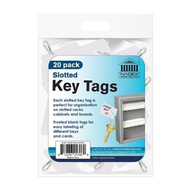 Nadex Coins™ Slotted Key Tags, 20 Pack