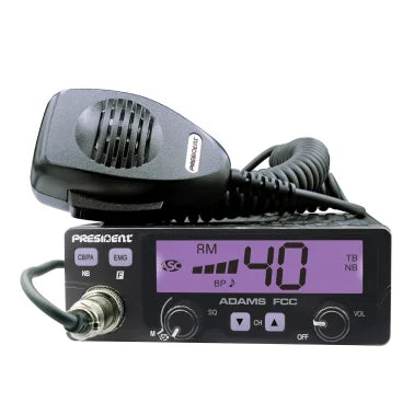 PRESIDENT ADAMS FCC CB Radio