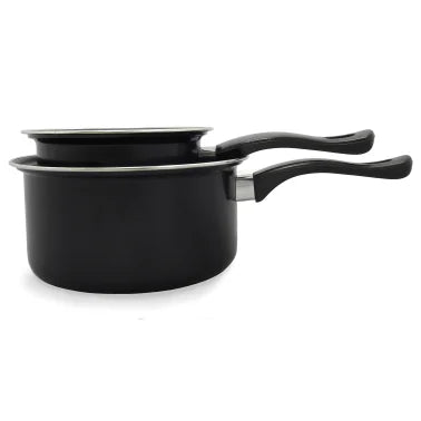 Brentwood® 2-Piece Nonstick Carbon Steel Saucepan Set