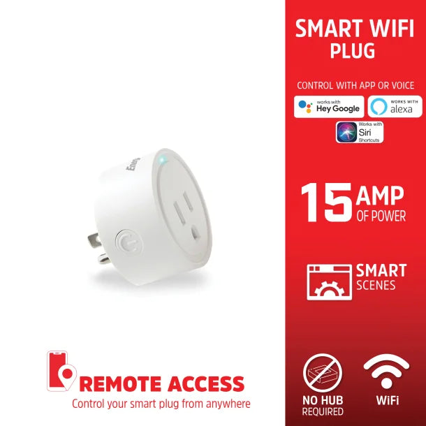 Energizer® Connect Smart Wi-Fi® 15-Amp Wall Plug (1 Pack)