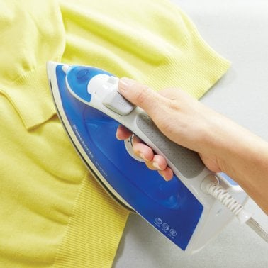 Panasonic® 1,500-Watt Steam-Circulating Iron with Curved Nonstick Titanium-Coated Soleplate