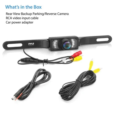 Pyle® PLCM10 License Plate 420-TVL Color Backup Camera