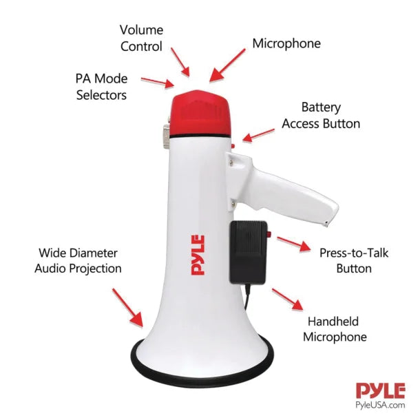 Pyle® 40-Watt Professional Megaphone/Bullhorn