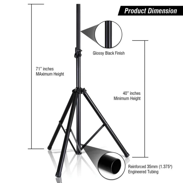 Pyle® Tripod Speaker Stand (6ft)