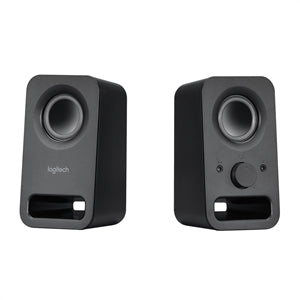 Logitech Multimedia Speakers Z150 with Clear Stereo Sound (Midnight Black, 3W RMS) 