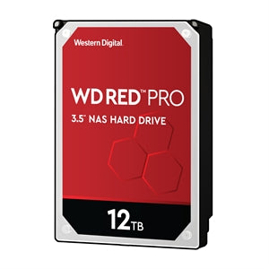 Western Digital Red Pro WD121KFBX 12 TB Hard Drive - 3.5" Internal - SATA (SATA/600) - Conventional Magnetic Recording (CMR) Method 
