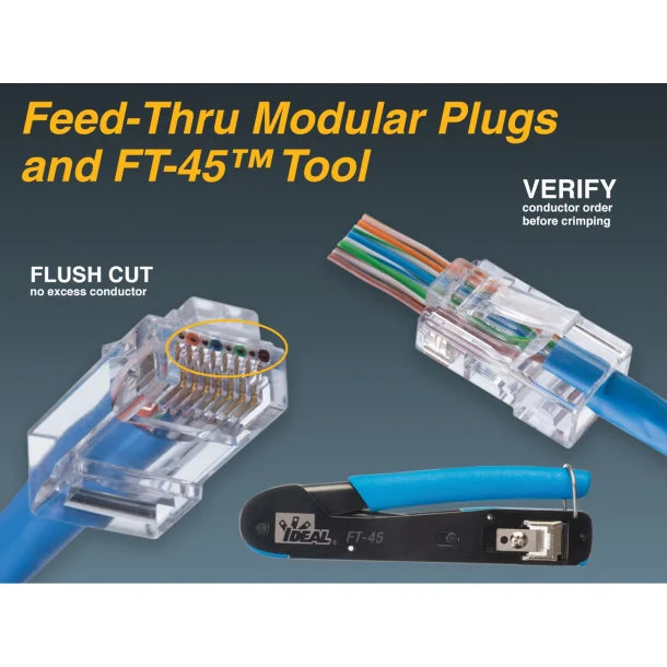 IDEAL® Feed-Thru RJ-45 Installation Kit