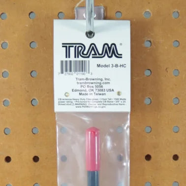 Tram® 1,500-Watt 26-MHz to 29-MHz Fiberglass Whip CB AM/FM/SSB Antenna (3 Ft.; Black)