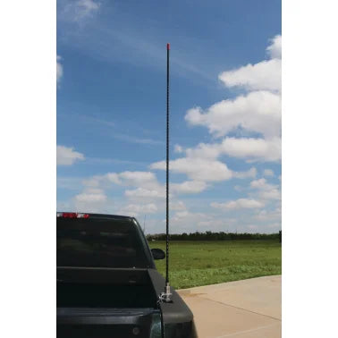 Tram® 1,500-Watt 26-MHz to 29-MHz Fiberglass Whip CB AM/FM/SSB Antenna (4 Ft.; Black)