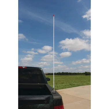 Tram® 1,500-Watt 26-MHz to 29-MHz Fiberglass Whip CB AM/FM/SSB Antenna (4 Ft.; White)