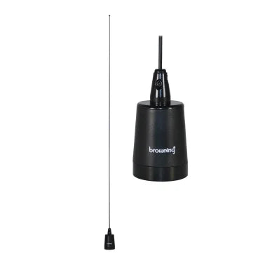 Browning® 200-Watt Pretuned Wide-Band 144 MHz to 174 MHz 2.4-dBd-Gain VHF Black Antenna with NMO Mounting