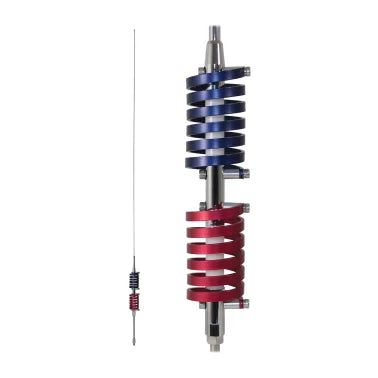 Browning® BR-94 70.5-In. 15,000-Watt Dual-Flat-Coils CB Antenna with 6-In. Shaft, Anodized Red and Midnight Blue