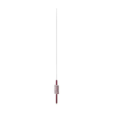 Tram® WC-6 2,000-Watt WILDCAT Trucker CB Antenna with 6-In. Anodized Aluminum Shaft with Extremely Low SWR and Long-Distance Transmit/Receive (Red)