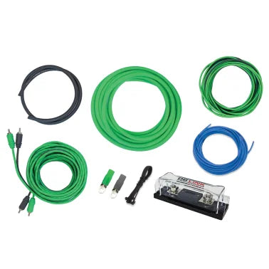 DB Link® X-Treme Green Series 4-Gauge Amp Installation Kit with 80-Amp ANL Fuse