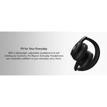 Raycon® The Everyday Over-Ear Active-Noise-Canceling Wireless Bluetooth® Headphones with Microphone (Frost White)