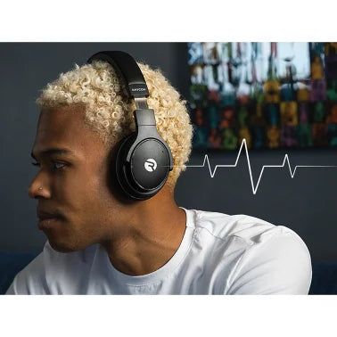 Raycon® The Everyday Over-Ear Active-Noise-Canceling Wireless Bluetooth® Headphones with Microphone (Frost White)