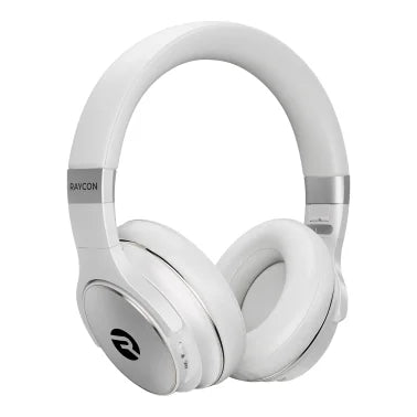 Raycon® The Everyday Over-Ear Active-Noise-Canceling Wireless Bluetooth® Headphones with Microphone (Frost White)