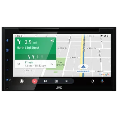 JVC® KW-V660BT 6.8-In. Double-DIN In-Dash DVD Receiver with Bluetooth®, Apple CarPlay™, Android™ Auto, and SiriusXM® Ready