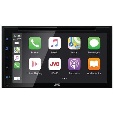 JVC® KW-V660BT 6.8-In. Double-DIN In-Dash DVD Receiver with Bluetooth®, Apple CarPlay™, Android™ Auto, and SiriusXM® Ready