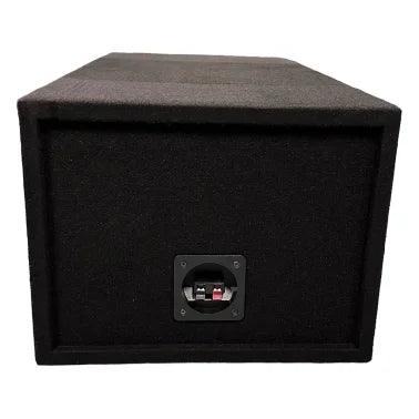 King Boxes D12V 12-In. Double-Speaker Single-Port Black Carpeted Enclosure