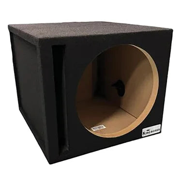 King Boxes S12V 12-In. Single-Speaker Ported Black Carpeted Enclosure