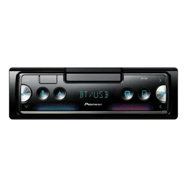 Pioneer® SPH-10BT Smart Sync Car Stereo Audio Digital Head Unit, Single DIN, with Bluetooth® and Built-in Smartphone Cradle