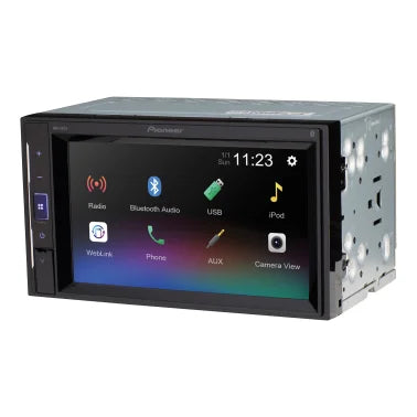 Pioneer® DMH-241EX 6.2-In. Car In-Dash Unit, Double-DIN Digital Media Receiver with Touch Screen and Bluetooth®