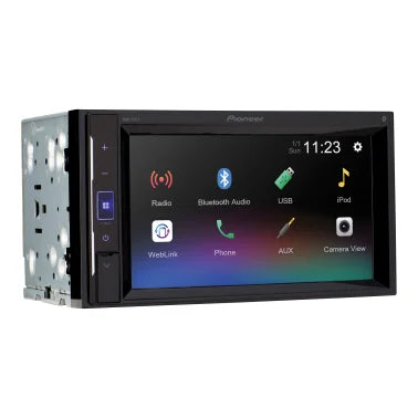 Pioneer® DMH-241EX 6.2-In. Car In-Dash Unit, Double-DIN Digital Media Receiver with Touch Screen and Bluetooth®