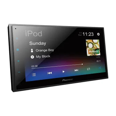 Pioneer® DMH-342EX 6.8-In. Car In-Dash Unit, Double-DIN Digital Media Receiver with Touch Screen and Bluetooth®