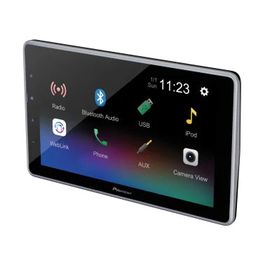 Pioneer® DMH-T450EX 9-In. Car Stereo Head Unit, Double-DIN with Floating WSVGA Touch Screen