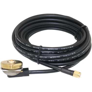 Tram® NMO 3/8-Inch to 3/4-Inch Hole Mount with RG58 Cable and SMA-Male Connector