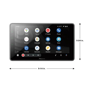 Pioneer® DMH-WT3800NEX 9-In. Car Stereo Head Unit, Single-DIN with Floating WSVGA Touch Screen