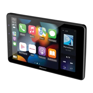 Pioneer® DMH-WT3800NEX 9-In. Car Stereo Head Unit, Single-DIN with Floating WSVGA Touch Screen