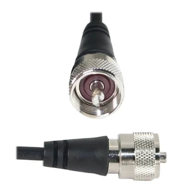 Tram® 5-Inch Black Steel NMO Magnet Mount with RG58 Coaxial Cable and UHF PL-259 Connector