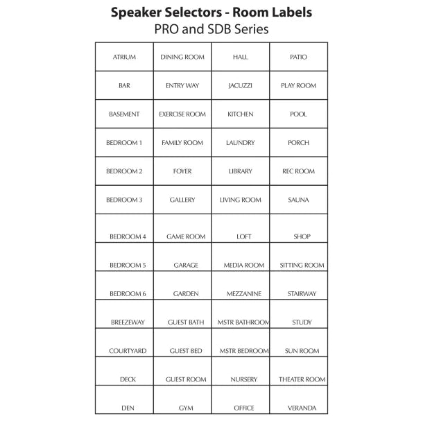 Russound® SDB Series 4-Pair Dual-Source Autoformer-Based Speaker Selector with Volume Control, SDB-4.1