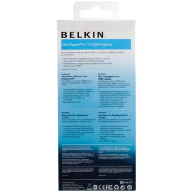 Belkin® Mini DisplayPort™ Male to HDMI® Female Adapter