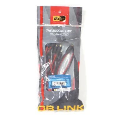DB Link® Maxkore® ME Series 1 Female to 2 Male Tri-Shield RCA Y-Cables, 10 Pack