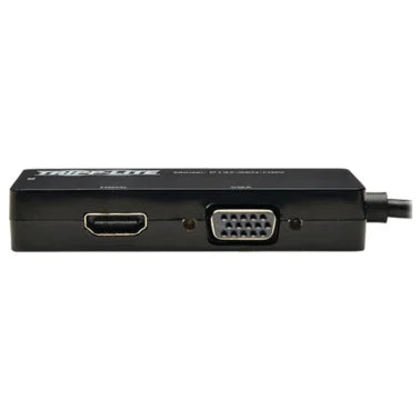 Tripp Lite® by Eaton® Keyspan 1080p/1200 Mini DisplayPort™ to VGA/DVI/HDMI® All-in-One Adapter Video Converter, Black, 6 In., P137-06N-HDV