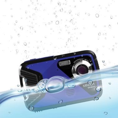 Minolta® MN30WP Waterproof 4x Digital Zoom 21 MP/1080p Digital Camera (Blue)