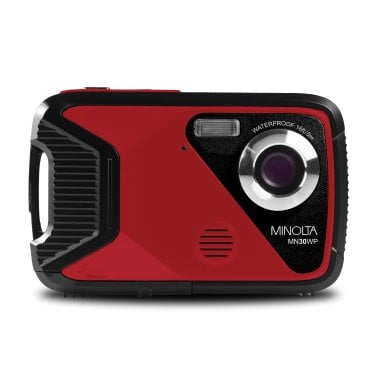 Minolta® MN30WP Waterproof 4x Digital Zoom 21 MP/1080p Digital Camera (Red)