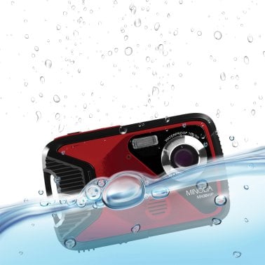 Minolta® MN30WP Waterproof 4x Digital Zoom 21 MP/1080p Digital Camera (Red)